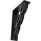 Ekena Millwork Loera Wrought Iron Bracket, (Triple center brace), Antiqued Silver 2"W x 5 1/2"D x 8"H BKTM02X05X08TLOASV - alternate 1
